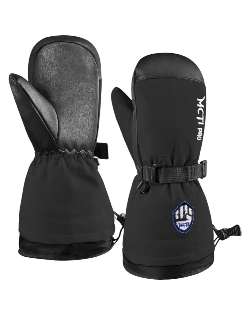 Ski Sherpa Fleece Lined Mittens with Removable Inserts